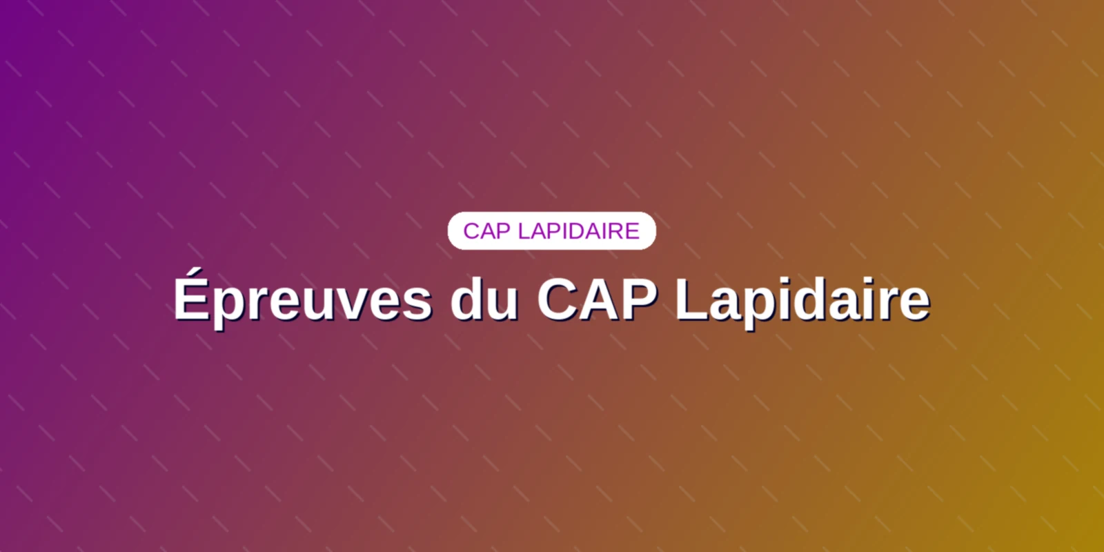 Épreuves du CAP Lapidaire : coefficients et barème officiel Contrôle métrique d'une gemme taillée au micromètre palmer de précision d'atelier