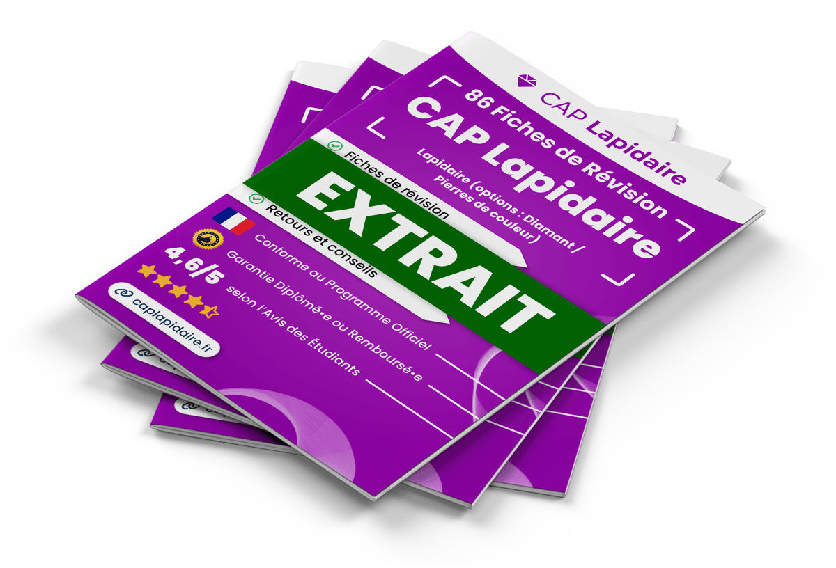 Extrait Fiches Révision gratuites CAP Lapidaire